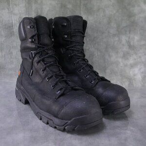 EUC Timberland Pro HELIX 8" Leather Waterproof Comp Toe Boots Size 11.5M S1-9284